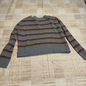 Emory Park Boxy Stripped Oversized Lightweight Cozy Sweater
